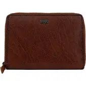 Bear design Marijn Leren Ritsportemonnee - Cognac