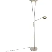 QAZQA Moderne stalen vloerlamp incl. LED met leesarm - Ibiza