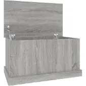 vidaXL Opbergbox 70x40x38 cm bewerkt hout grijs sonoma eikenkleurig