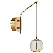 LUCANDE Wandlampe , Hayley, Doorzichtig, Woonkamer, Glas, Modern