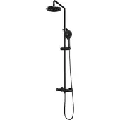 Brauer Gunmetal Carving opbouw regendouche met 20cm douchekop en 3 standen handdouche gunmetal geborsteld PVD