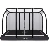 VirtuFit Premium Inground Trampoline met Veiligheidsnet - Zwart - 213 x 305 cm