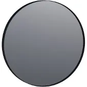 Brauer Onyx Spiegel Rond 70cm Zwart - Aluminium - Glas - Rond - Spiegels - Badkamerspiegels - 8720359339348