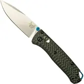 Benchmade Mini Bugout S90V Satin vouwmes, Carbon Fiber