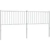 vidaXL Vervangend hoofdbord 180 cm metaal wit