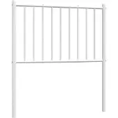 vidaXL Vervangend hoofdbord metaal wit 75 cm