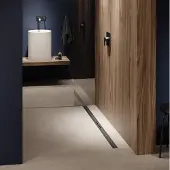 Tece TECEdrainprofile douchegoot profielset 90cm geborsteld zwart chroom PVD