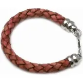 Heaven Eleven Men - Leer braided Bruin - 8mm - 20 cm