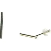 Heaven Eleven - dames - oorbel - 925 zilver - oorstekers staaf - 1,4mm