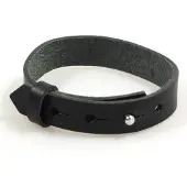 Heaven Eleven Men - Leer bandje kleur Zwart - 20-22cm