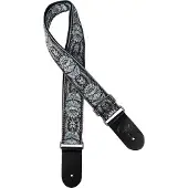 Gaucho GST-192-01 gitaarband, 2” jacquard weefsel, leren slips, veel kleuren