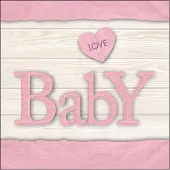 Ambiente Lunch servetten - Baby love girl