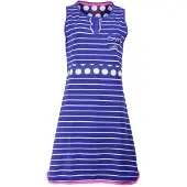 Irresistible Dames Nachthemd - Katoen - Gestreept - Blauw - Maat M