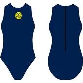 Turbo Basic Waterpolo Swimsuit Blauw 11-12 Years Meisje