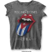 The Rolling Stones T-Shirt Havana Cuba Femme Gris