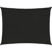 vidaXL Zonnezeil 160 g/m² 5x6 m HDPE zwart