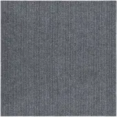 vidaXL Droogloopmat 100x100 cm grijs