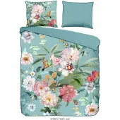 Muller Textil Descanso Dekbedovertrek "Fungi" - Multi - (140x220 cm) - 100% organisch katoen