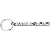 VW Collection - Volkswagen metalen sleutelhanger-ring sleutelaccessoire in Kever-design (VW1200/zilver)