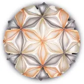 Slamp Plafondlamp , La Vie M, dimbare, Beige, Woonkamer, Kunststof, Designer