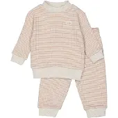 Feetje Wafel pyjama stroopwafel/wit Bruin Jongens/Meisjes Katoen Ronde hals - maat 116