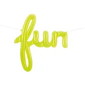 Qualatex Folieballon ‘Fun’ - Limegroen
