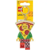 LEGO Sleutelhanger m. Zaklamp - Pizza Guy - - OneSize - Zaklampen
