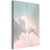 MuchoWow Wanddecoratie Metaal - Aluminium Schilderij Industrieel - Lucht - Wolken - Zon - Natuur - 30x40 cm - Dibond - Foto op aluminium - Industriële muurdecoratie - Voor de woonkamer/slaapkamer