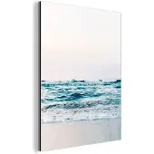 MuchoWow Wanddecoratie Metaal - Aluminium Schilderij Industrieel - Zee - Water - Natuur - Golven - Strand - 30x40 cm - Dibond - Foto op aluminium - Industriële muurdecoratie - Voor de woonkamer/slaapkamer