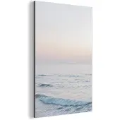 MuchoWow Wanddecoratie Metaal - Aluminium Schilderij Industrieel - Zee - Golven - Water - Natuur - 120x180 cm - Dibond - Foto op aluminium - Industriële muurdecoratie - Voor de woonkamer/slaapkamer