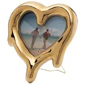 Seletti Melted heart fotolijst/spiegel goud - 10059