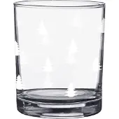 Clayre & Eef Waterglas 230 ml Glas Kerstbomen Drinkbeker Transparant Drinkbeker