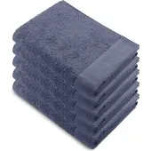 Walra Remade XL Handdoeken 70x140 - set van 5 - Zware kwaliteit 550 g/m2 - Blauw