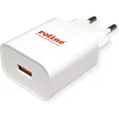 Roline USB oplader met eurostekker, 1 poort, QC3.0, 18W