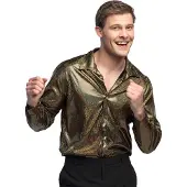 Boland Disco Party Blouse Shiny Goud