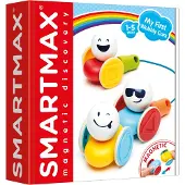 Smart Max My First Wobbly Cars - Magnetische Auto's en Trein - Bouwset met Trekkoord - Educatief Speelgoed voor Peuters - Vanaf 1 Jaar