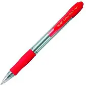 Pilot Super Grip Pen 12 Units Rood Kinderen