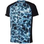 Savage Gear Marine Uv Short Sleeve T-shirt Blauw M Man