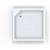 Saniclear Econo douchebak vierkant 90x90