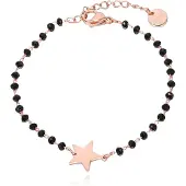 Cilla Jewels Cilla Armband Zwart Kristal en Ster - Goudkleurig