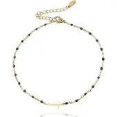LGT JWLS Enkelband Goud & Emaille - Cross Black