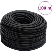 vidaXL Luchtslang hybride 0,6'' 100 m rubber en PVC zwart