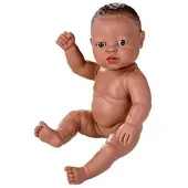 Berjuan Pasgeboren Afrikaans Meisje 7080 Babypop 30 Cm