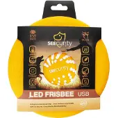Duvo+ duvoplus LED Frisbee voor Honden - Lichtgevende Werpschijf, USB Oplaadbaar met Automatische Uitschakeling - 20 cm - Oranje