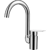 Laveo Design kraan voor spoelbak, staand model, met U-vormige uitloop, chroom