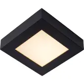 Lucide Brice-LED Vierkante Badkamer Plafondlamp 15 W | Black