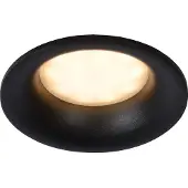 Lucide ZIVA - Inbouwspot Badkamer - Ø 8,4 cm - 1xGU10 - IP44 - Zwart