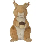 Simba Toys plush Nicotoy Eekhoorn - Zachte knuffel van 27 cm - Gerecyclede vulling