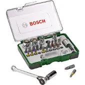 Bosch Schroevendraaier Bit Set met Ratchet - 27 stuks