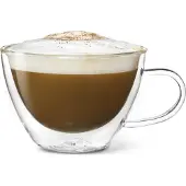 Luigi Bormioli dubbelwandig cappucinoglas - 38,5 cl - 2 stuks
